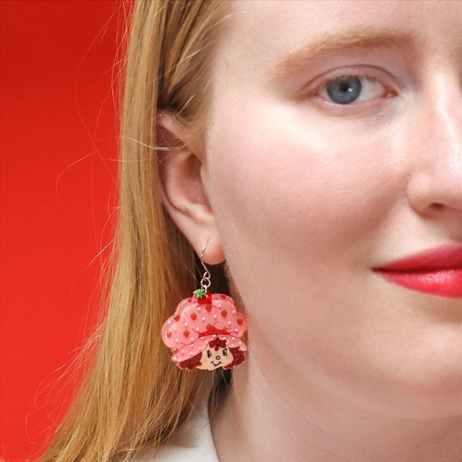 Erstwilder Earrings | Big Adorable Strawberry Smile Drop Earrings