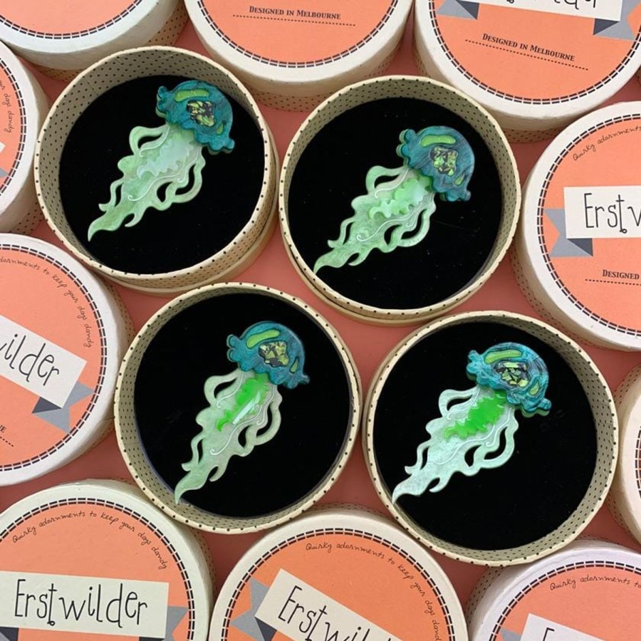 Erstwilder Brooches | Slippin' Under Jellyfish Brooch