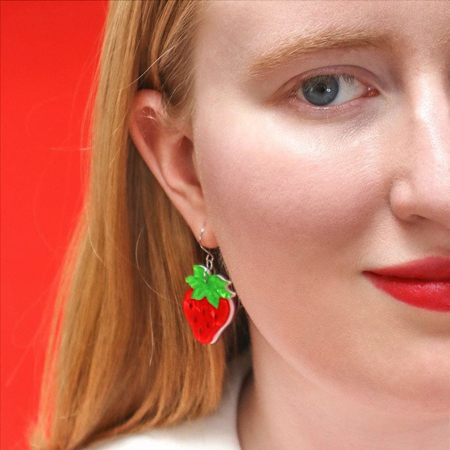 Erstwilder Earrings | Darling Strawberry Drop Earrings