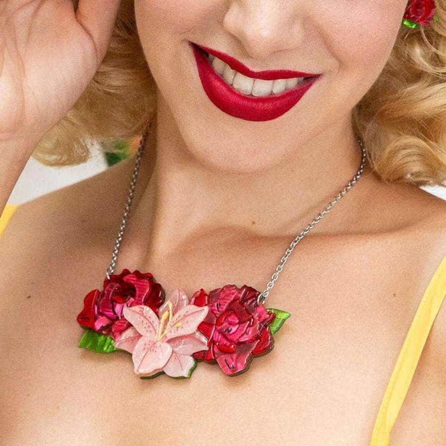 Erstwilder Necklaces | Tickled Pink Flower Necklace (Small)