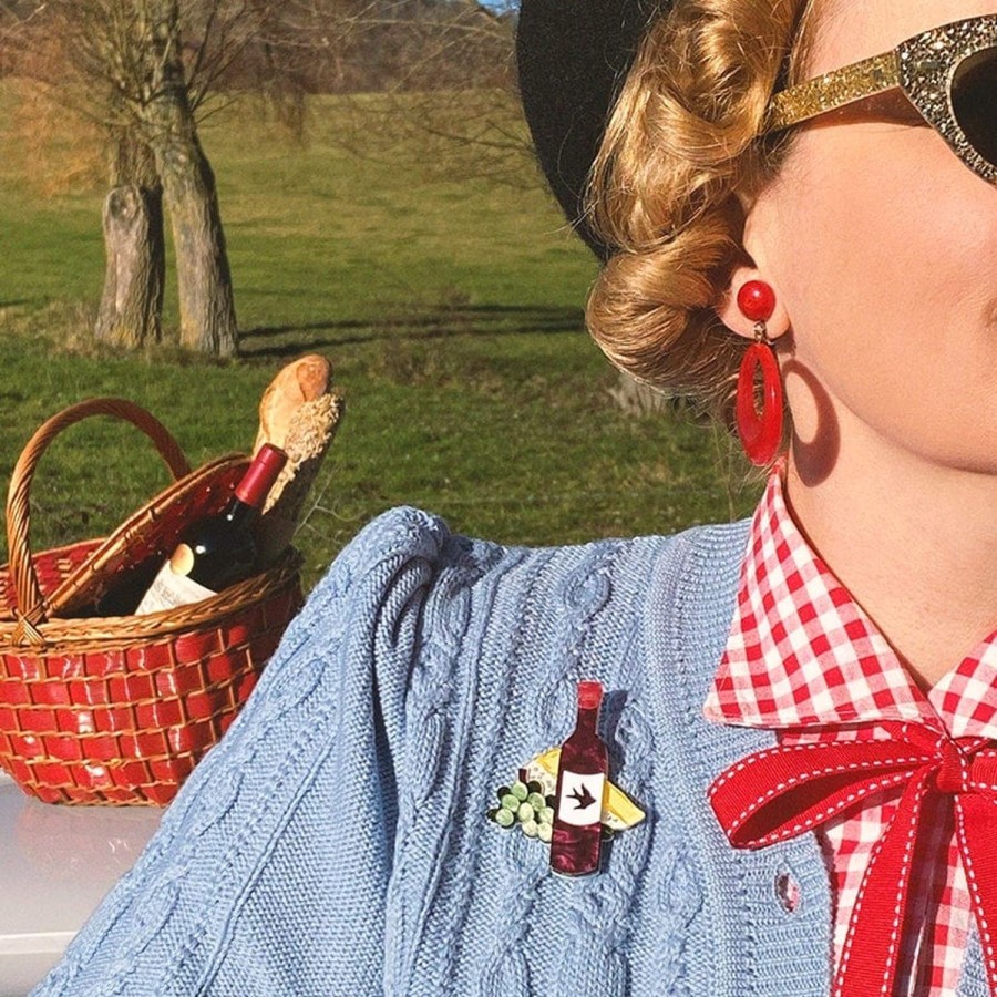 Erstwilder Brooches | Rouge Ou Blanc? Brooch