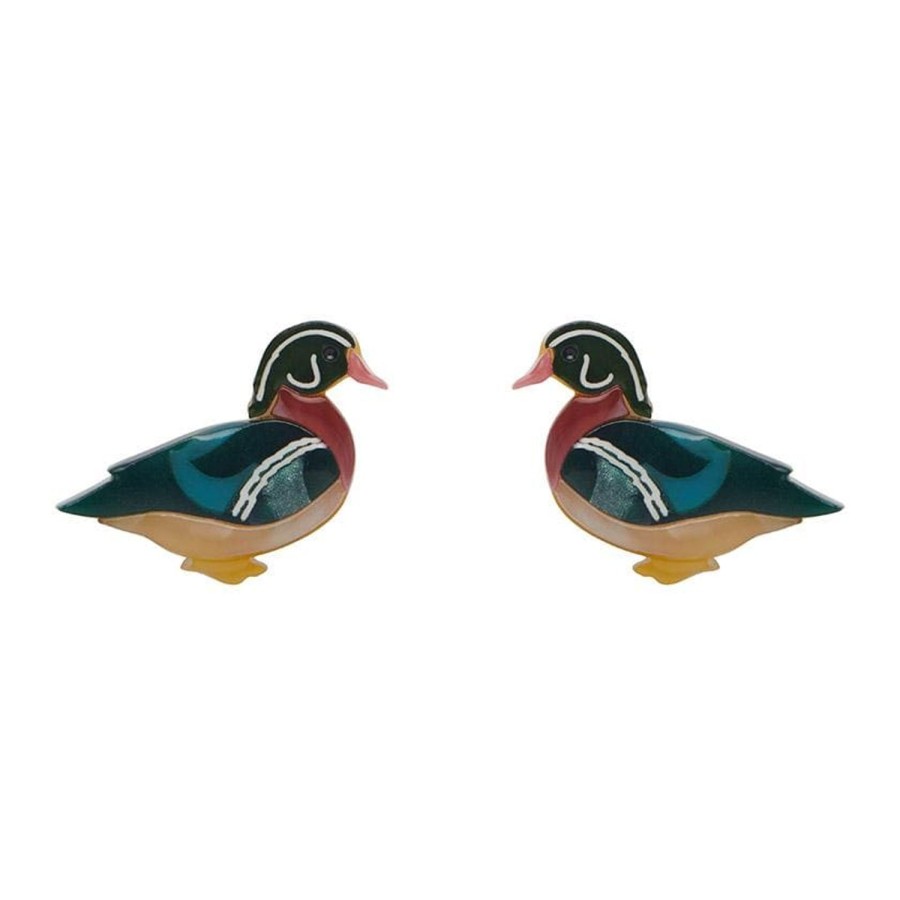 Erstwilder Earrings | Mallard Ballard Stud Earrings