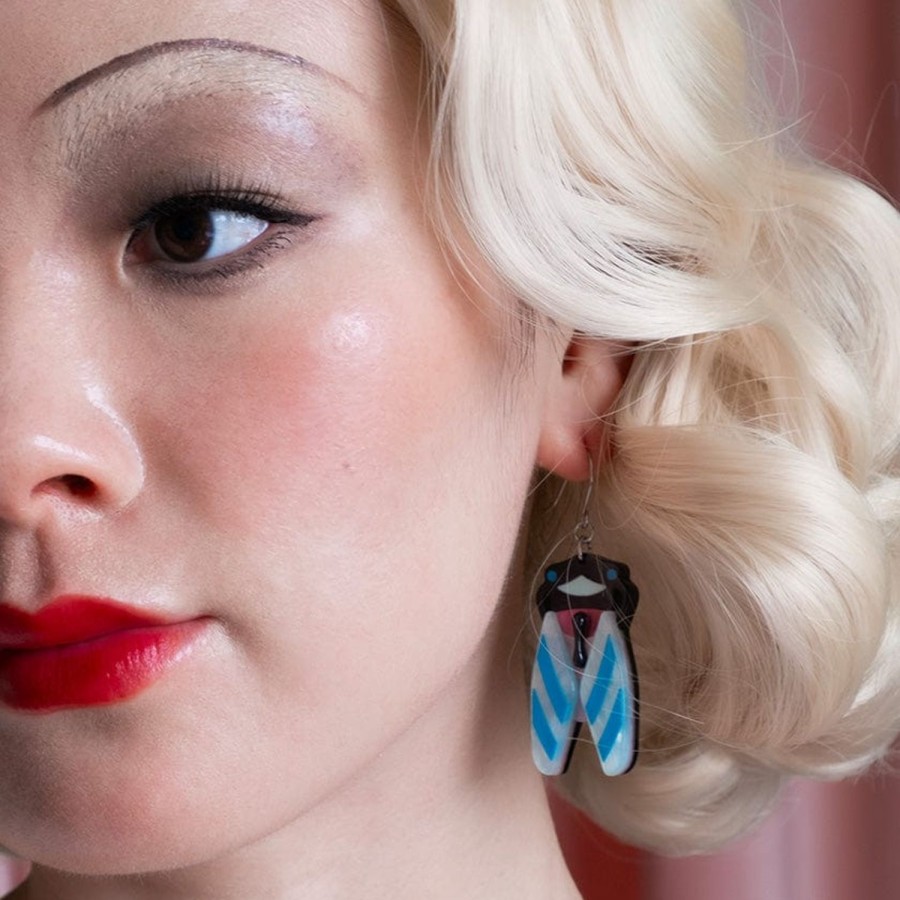 Erstwilder Earrings | Deco Cicada Drop Earrings