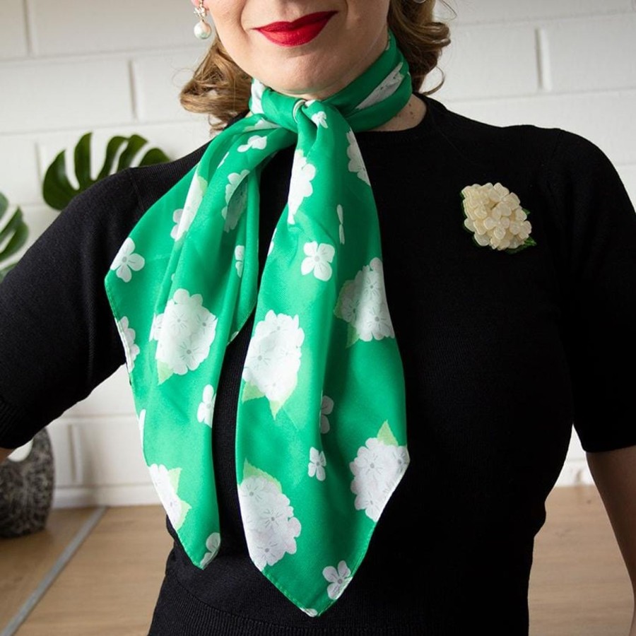 Erstwilder Scarves | Heartfelt Hydrangea Neck Scarf