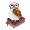 Erstwilder Brooches | Studious Snow Owl Brooch