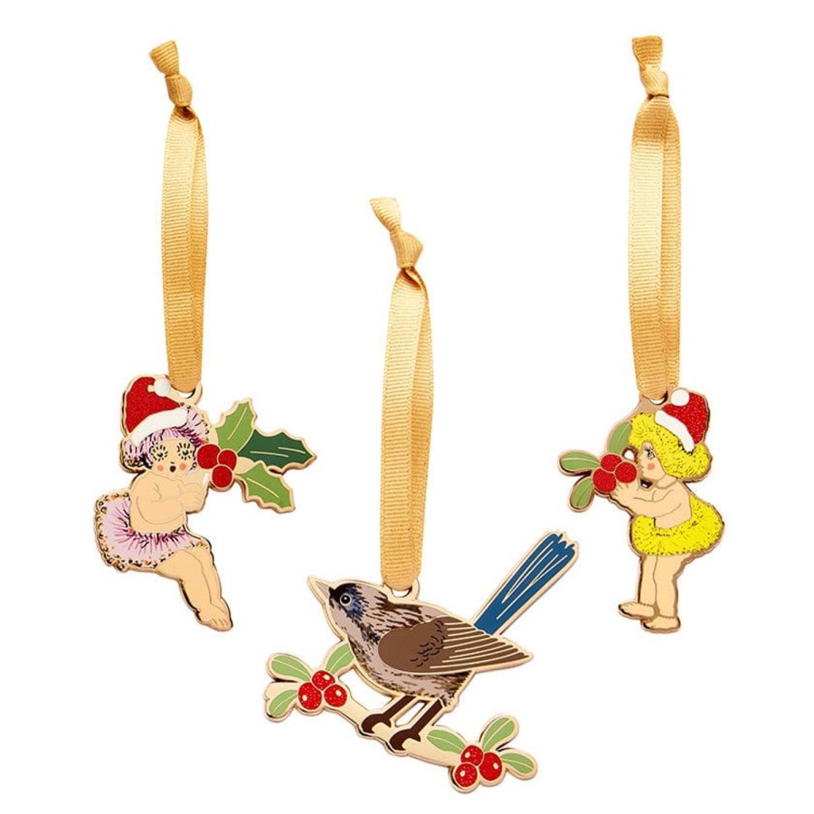 Erstwilder Tree Ornaments | May Gibbs Christmas Tree Ornament Pack - 3 Piece