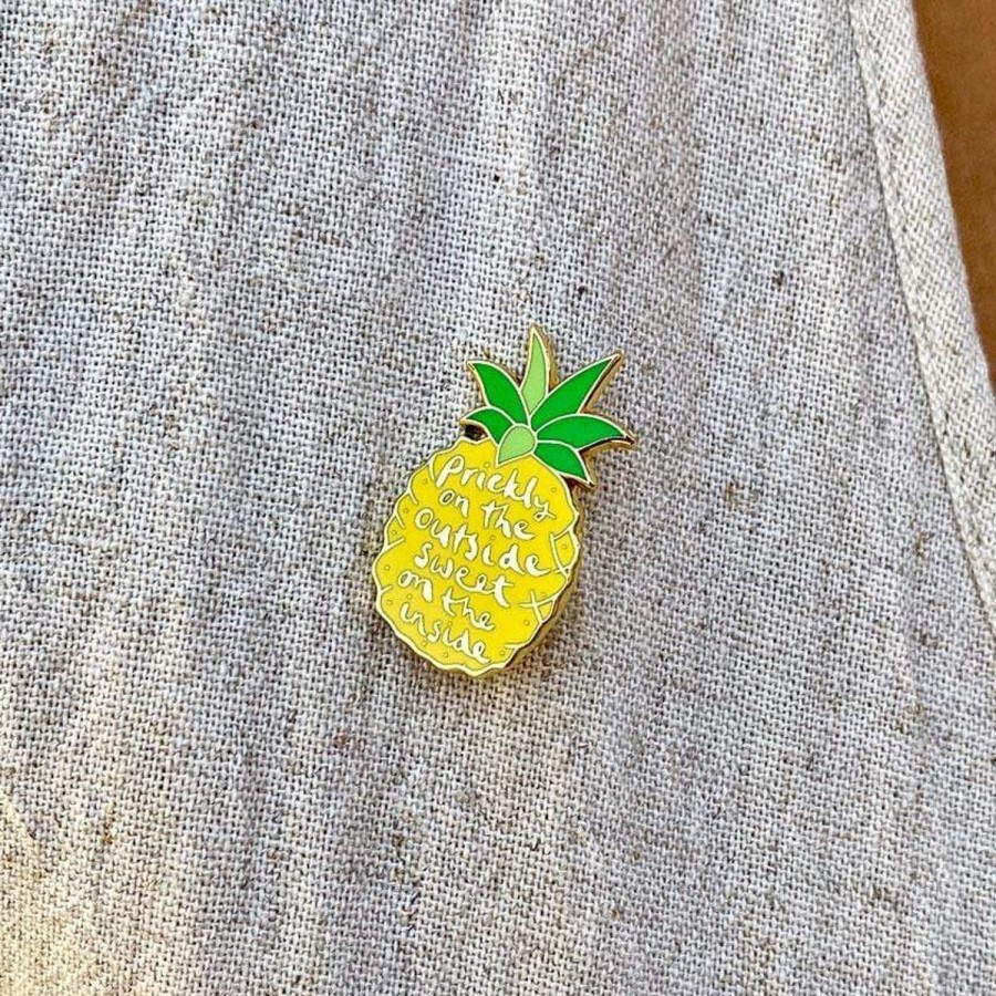 Erstwilder Enamel Pins | Prickly Pineapple Enamel Pin