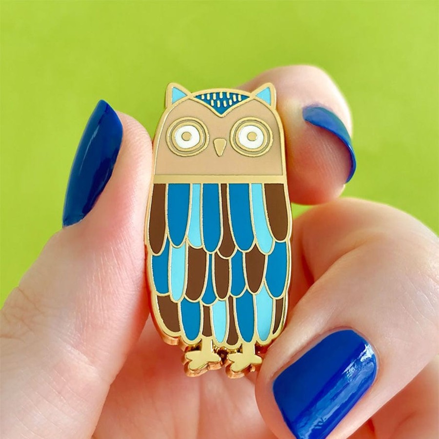 Erstwilder Enamel Pins | Feather Dress Enamel Pin