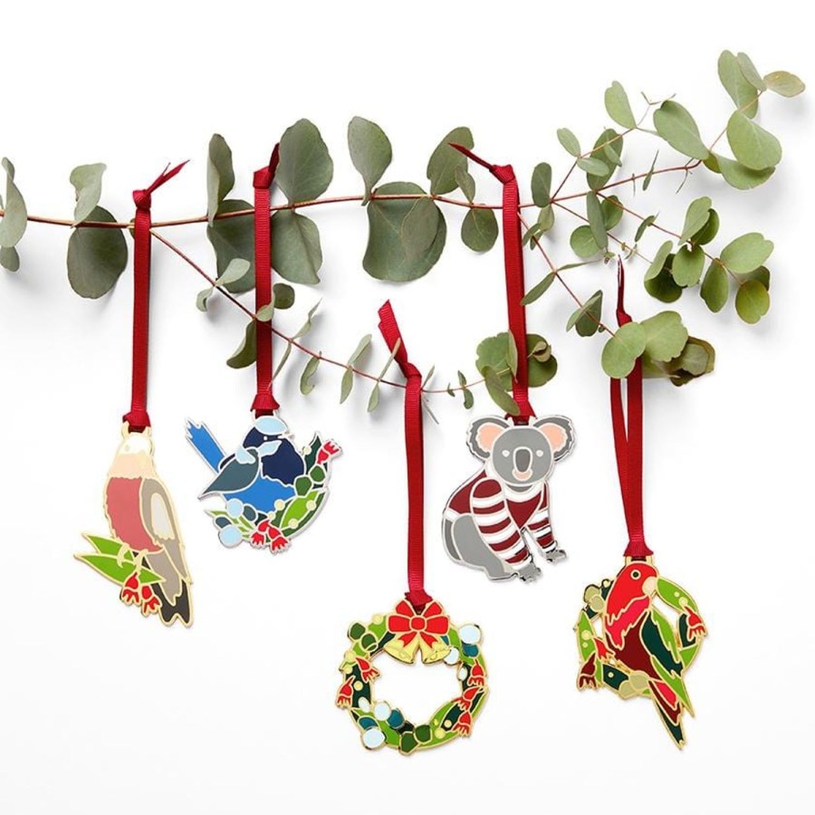 Erstwilder Tree Ornaments | An Australian Christmas Ornament Pack - 5 Piece