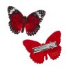 Erstwilder Hair Clips & Claws | Wings Laced In Red Hair Clips Set - 2 Piece