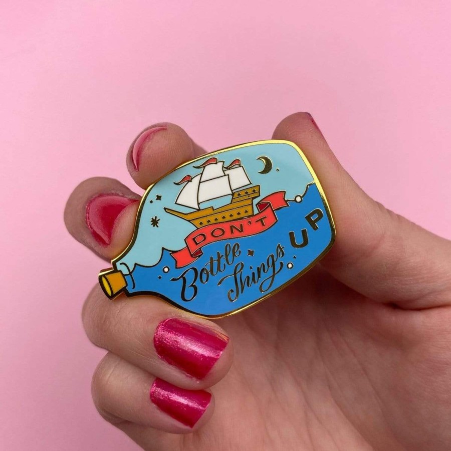 Erstwilder Enamel Pins | Don'T Bottle Things Up Enamel Pin