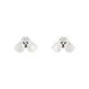 Erstwilder Essential Earrings | Poodle Ripple Stud Earrings - White