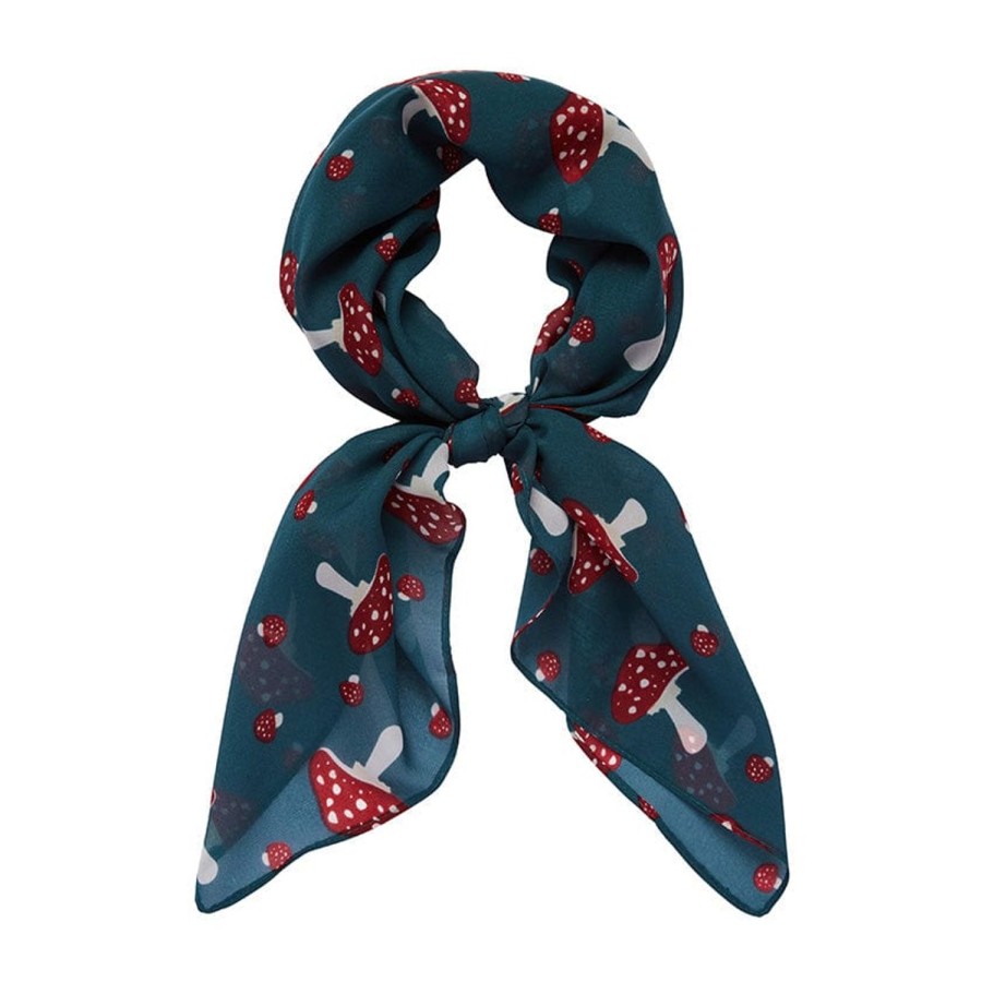 Erstwilder Scarves | Well Spotted Head Scarf Teal