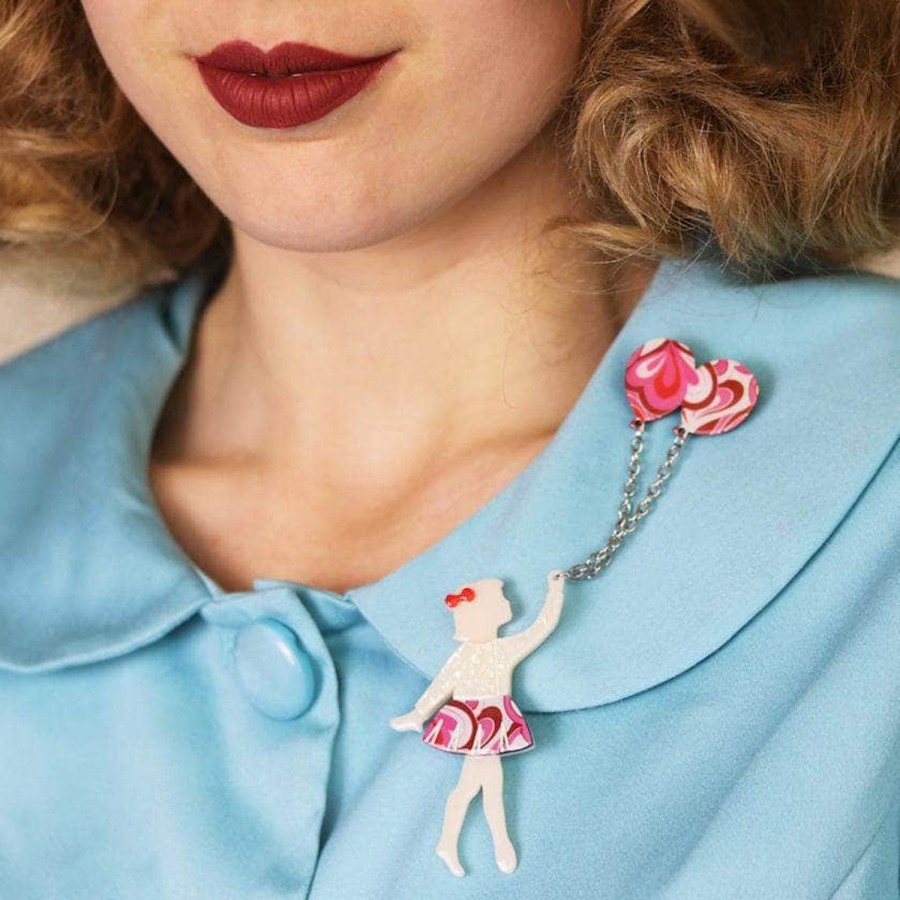 Erstwilder Brooches | Bev And The Flying Balloon Brooch