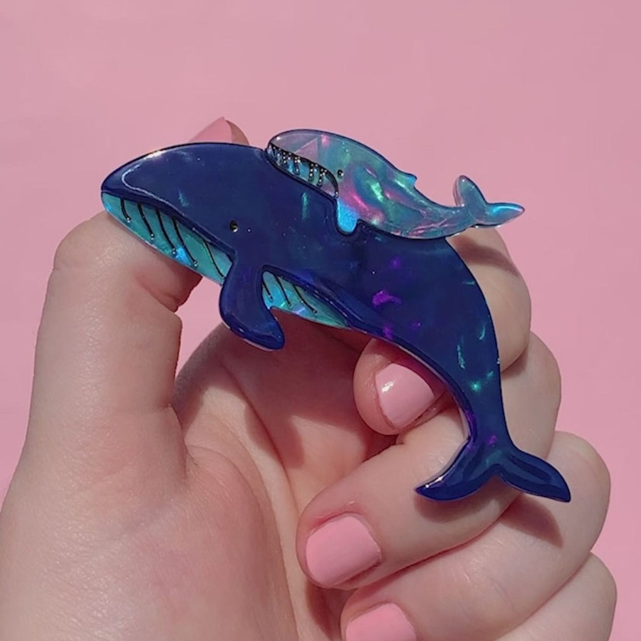 Erstwilder Brooches | Benevolent Behemoths Blue Whale Brooch