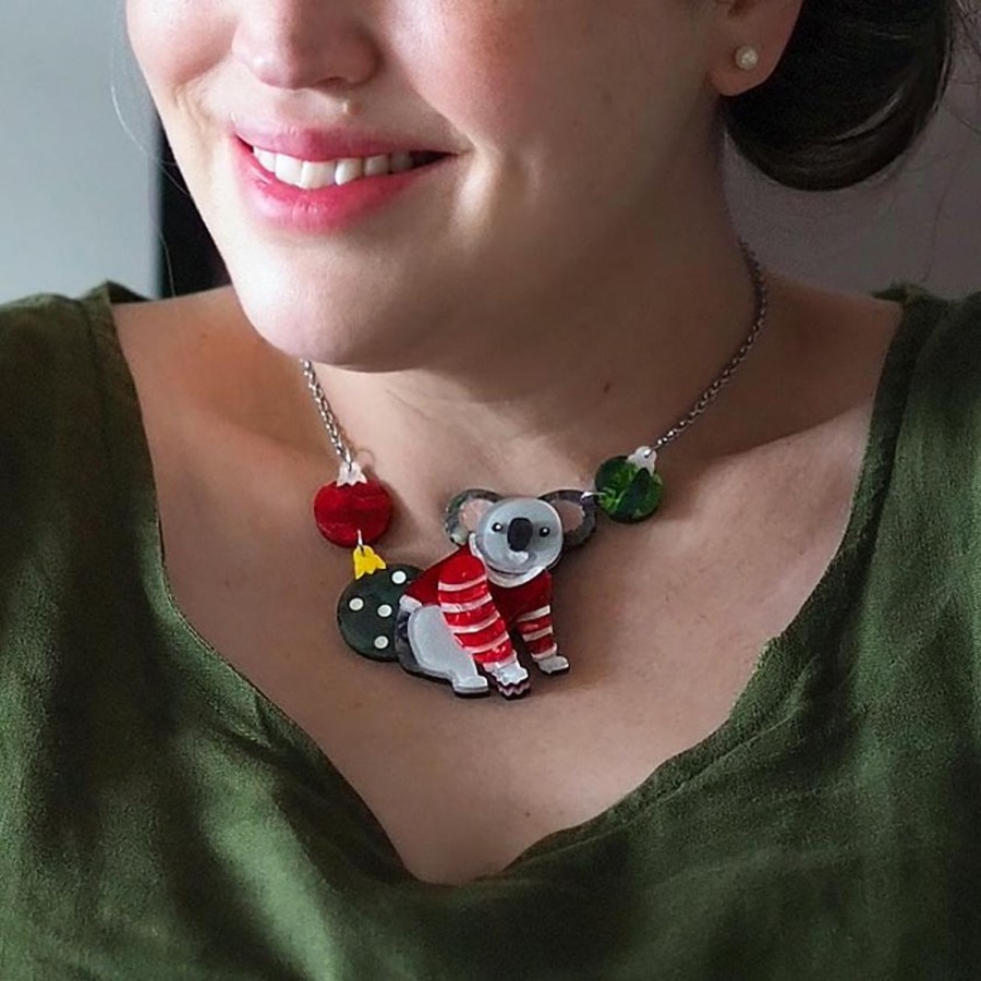 Erstwilder Necklaces | Comfy Christmas Koala Necklace