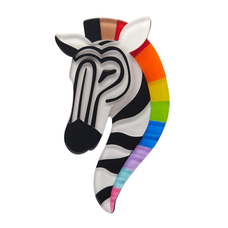 Erstwilder Brooches | Zelda The Zestful Zebra Brooch