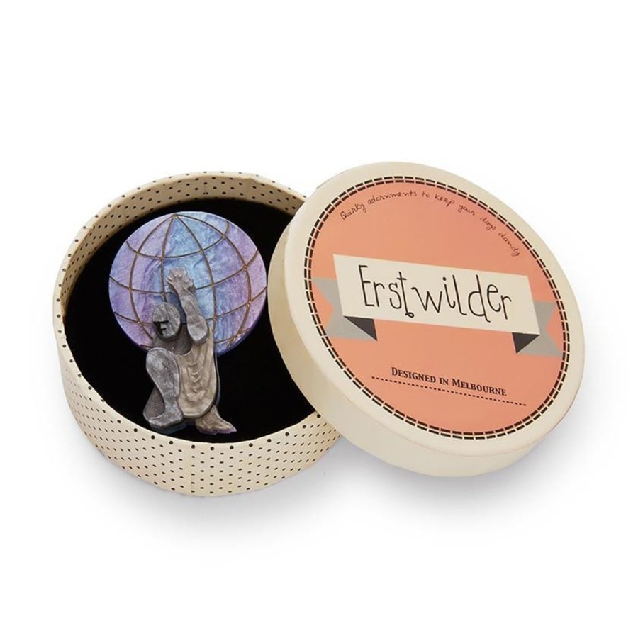 Erstwilder Brooches | Weight Of The World Brooch