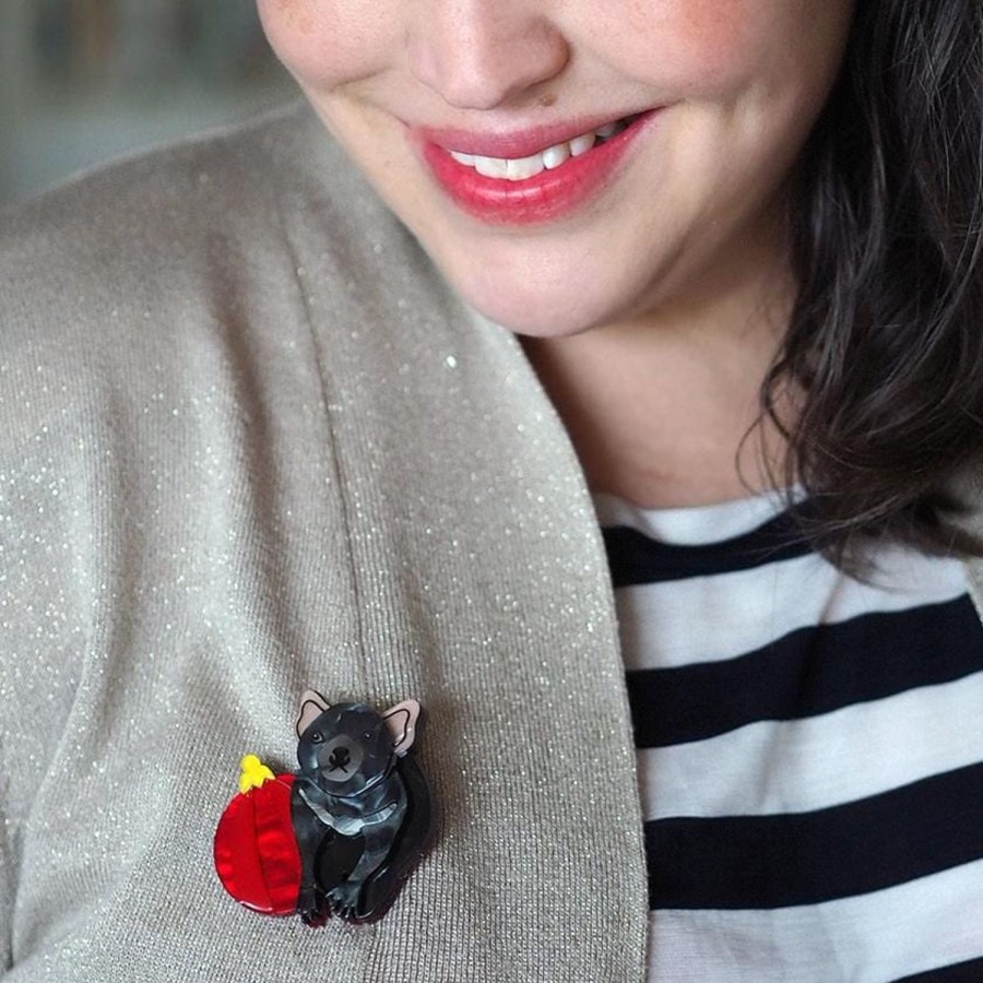 Erstwilder Brooches | A Devilish Christmas Brooch