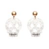 Erstwilder Essential Earrings | Skull Ripple Statement Earrings - White