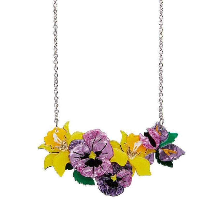 Erstwilder Necklaces | Love-In-Idleness Flower Necklace (Small)