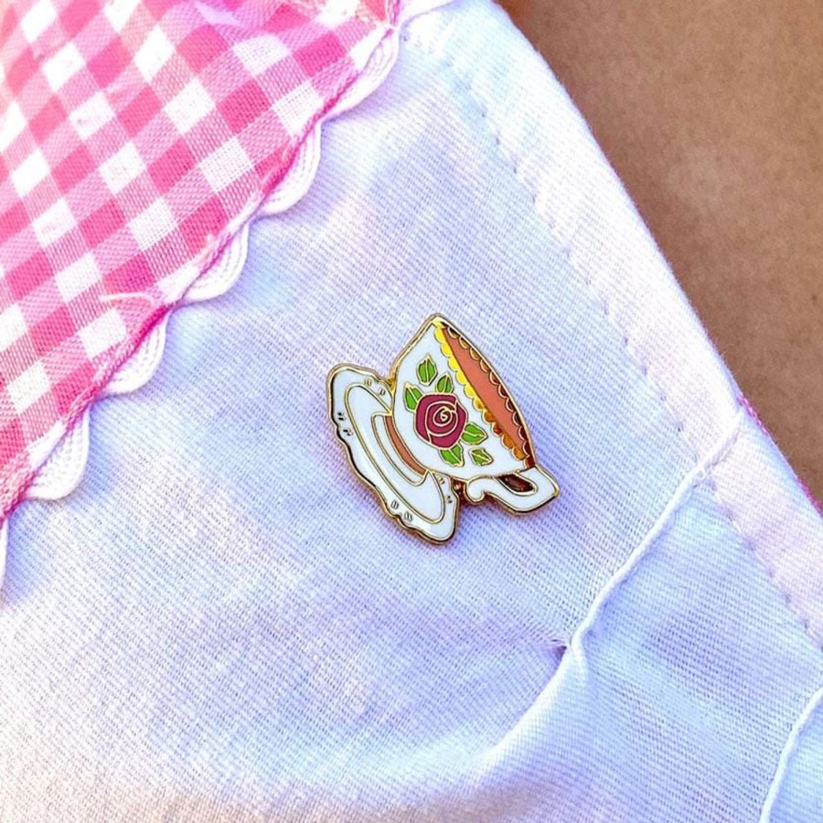 Erstwilder Enamel Pins | Telltale Teacup Enamel Pin