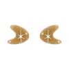 Erstwilder Essential Earrings | Atomic Boomerang Glitter Stud Earrings - Gold