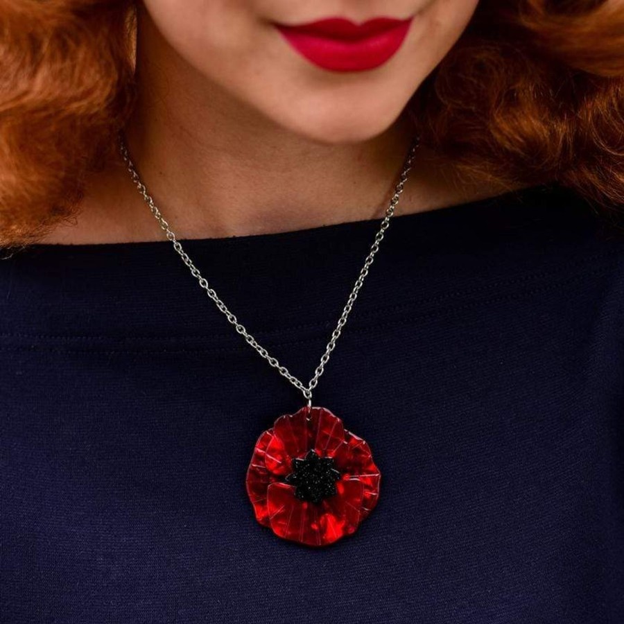 Erstwilder Necklaces | Poppy Field Pendant Necklace