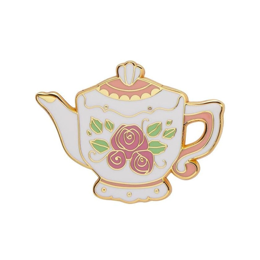 Erstwilder Enamel Pins | Traditional Teapot Enamel Pin