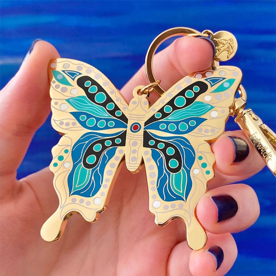 Erstwilder Enamel Key Rings | The Butterfly 'Gunggamburra' Key Ring