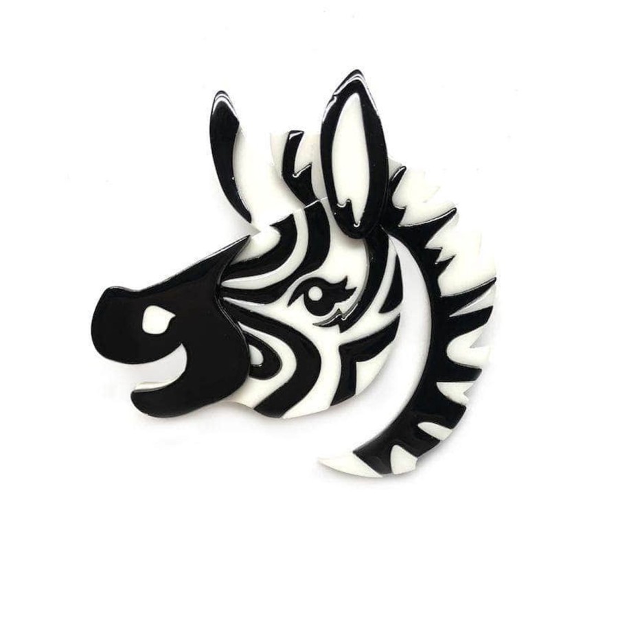 Erstwilder Brooches | Zesty Zebra Brooch