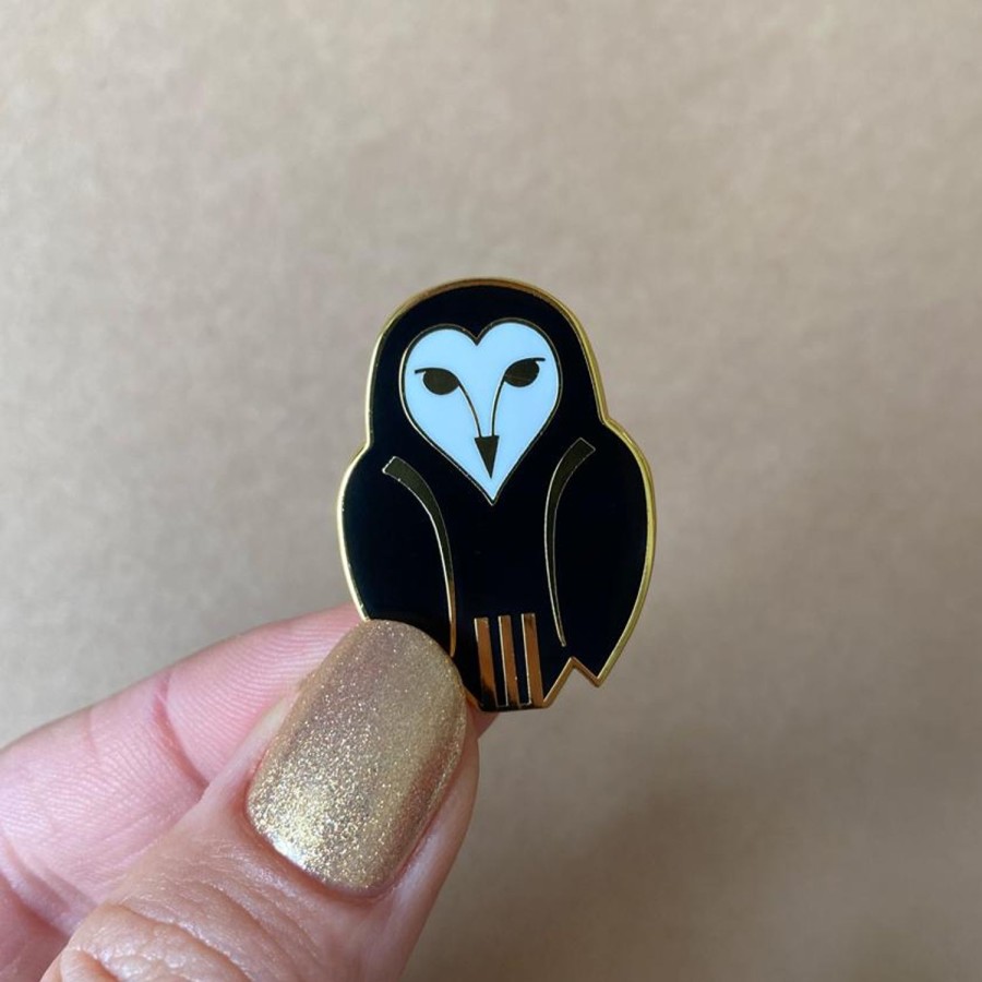 Erstwilder Enamel Pins | Owl Ornamental Enamel Pin