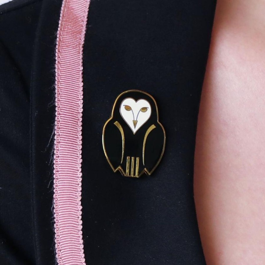 Erstwilder Enamel Pins | Owl Ornamental Enamel Pin