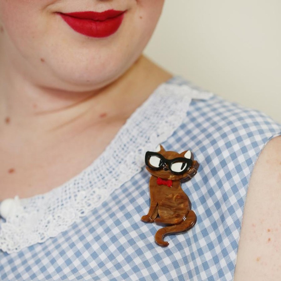 Erstwilder Brooches | Elissa The Indie Cat Brooch