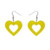 Erstwilder Essential Earrings | Heart Bubble Resin Drop Earrings - Yellow