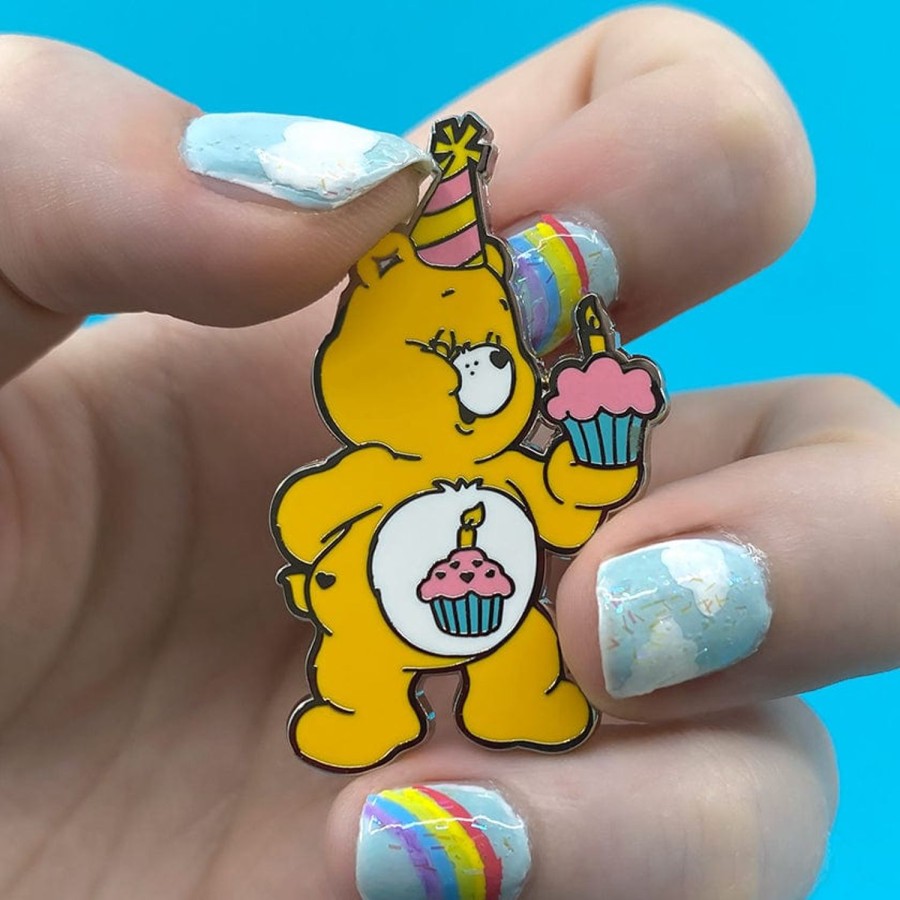 Erstwilder Enamel Pins | Birthday Bear'S Cake Enamel Pin