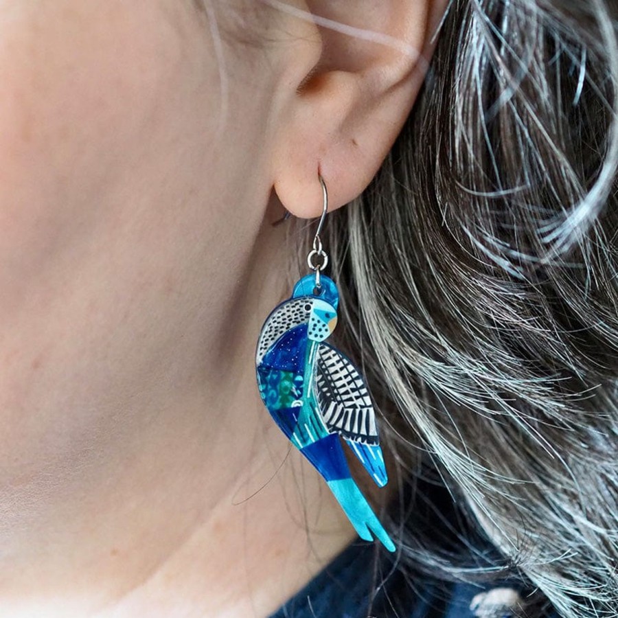 Erstwilder Earrings | A Budgie Named Chirp Drop Earrings