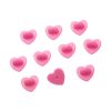 Erstwilder Components | Enamel Pin Rubber Heart Locking Clasp 10-Pack - Pink