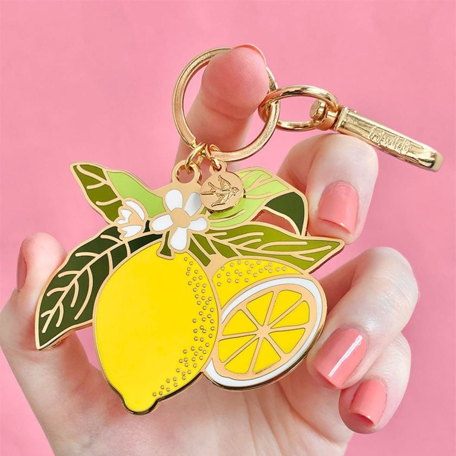 Erstwilder Enamel Key Rings | Lemon Drop Enamel Key Ring