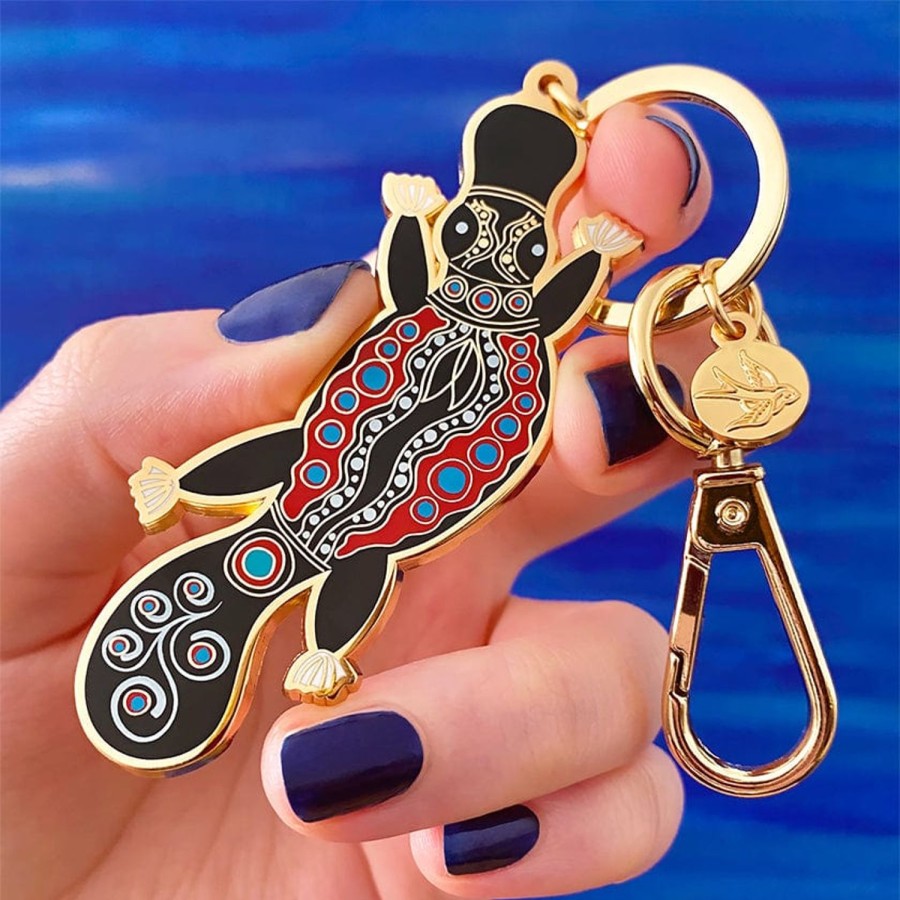 Erstwilder Enamel Key Rings | The Platypus 'Gugula' Key Ring