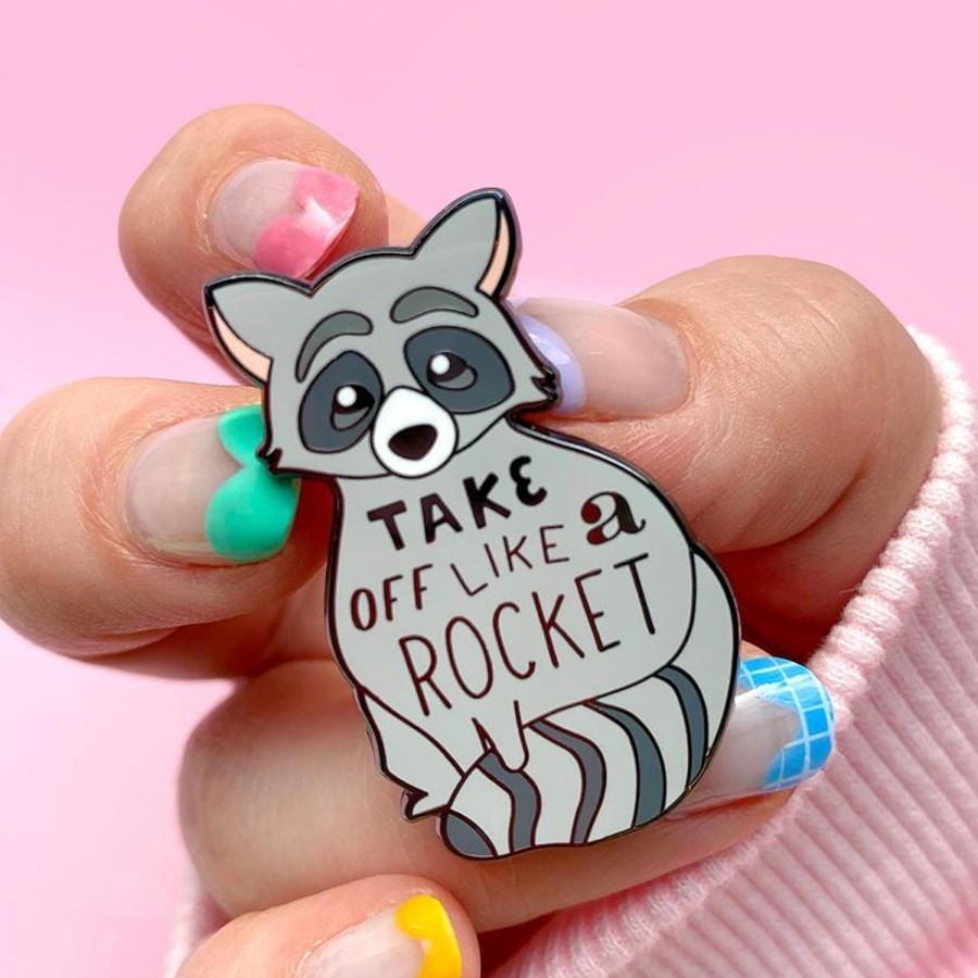 Erstwilder Enamel Pins | Take Off Like A Rocket Enamel Pin