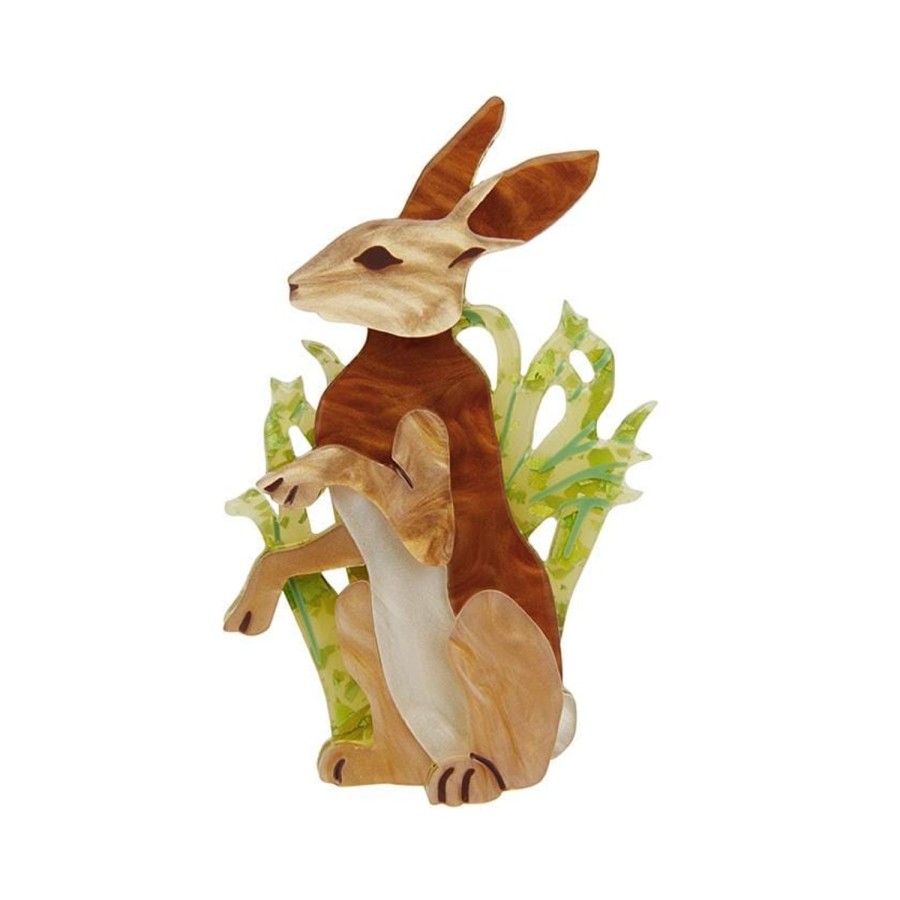 Erstwilder Brooches | Habitual Hare Brooch