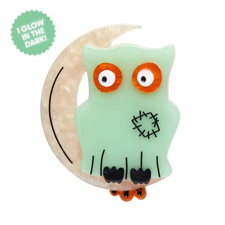 Erstwilder Brooches | A Most Ghostly Owl Brooch