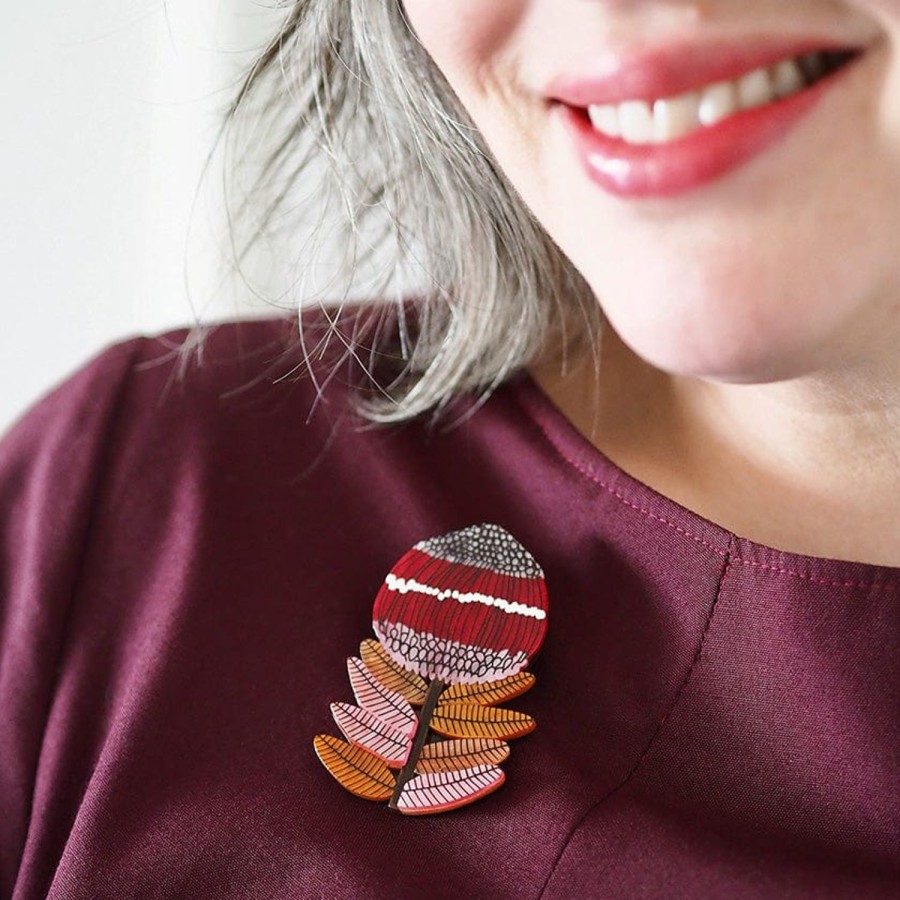 Erstwilder Brooches | Wonderous Waratah Brooch