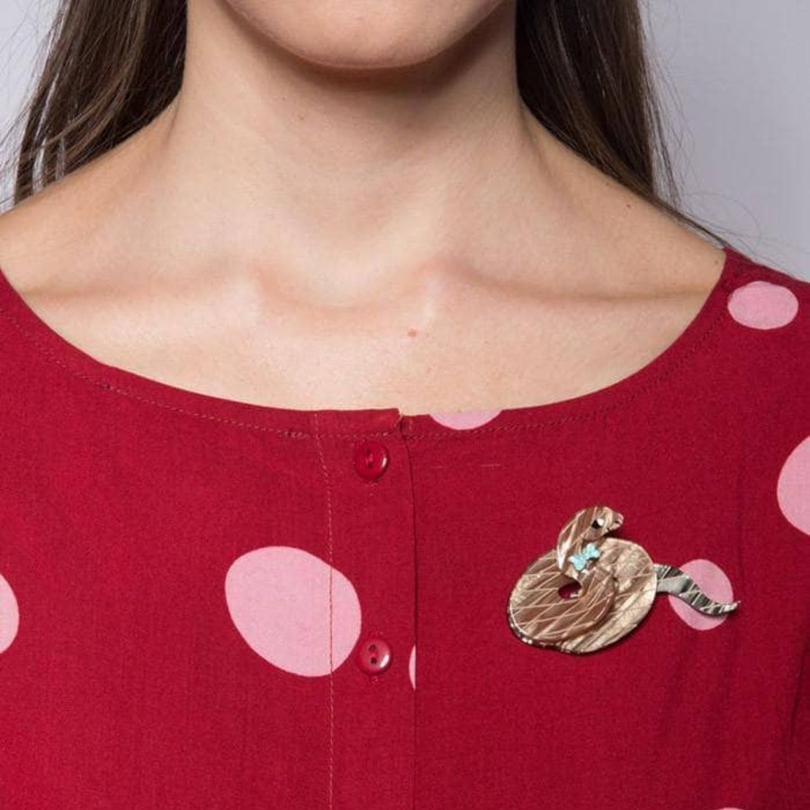 Erstwilder Brooches | Theodore The Trim Taipan Brooch