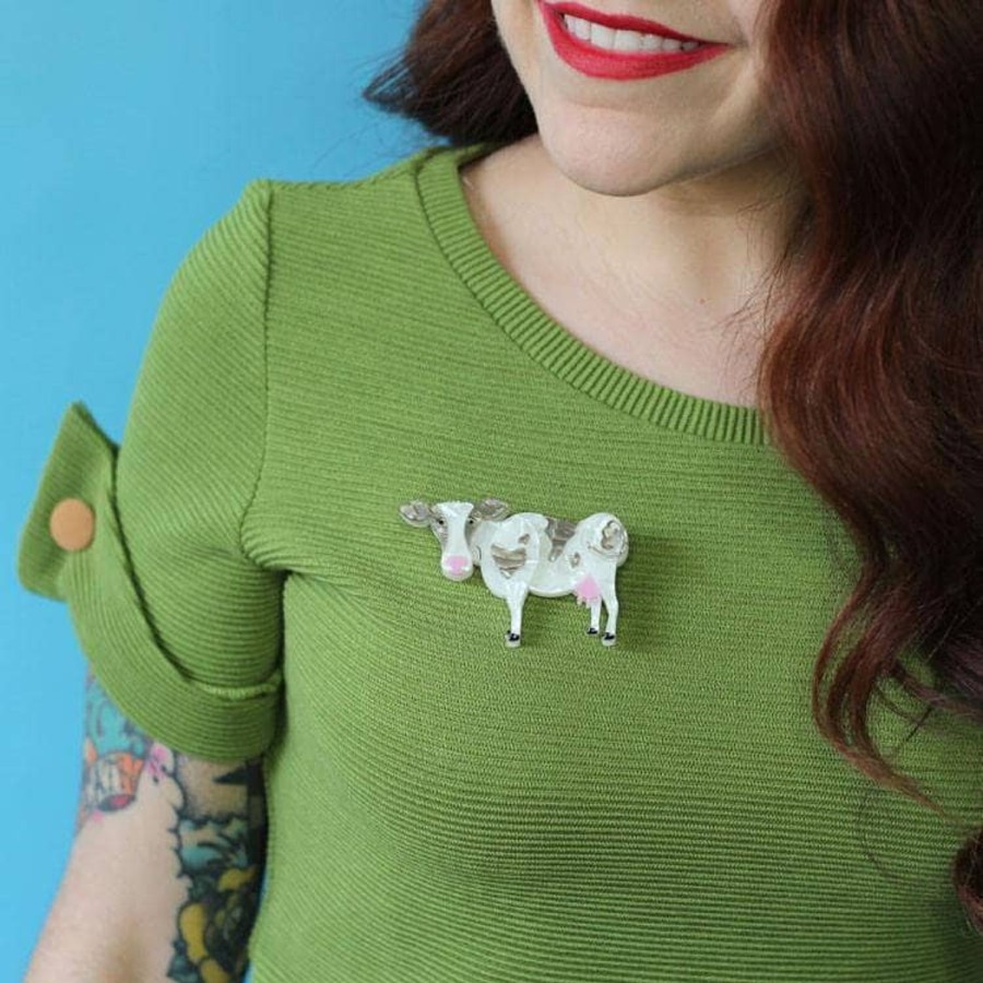 Erstwilder Brooches | Clara-Bell Cow Brooch