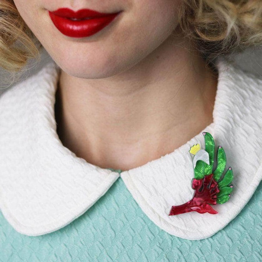 Erstwilder Brooches | Bouncing Botannical Flower Brooch