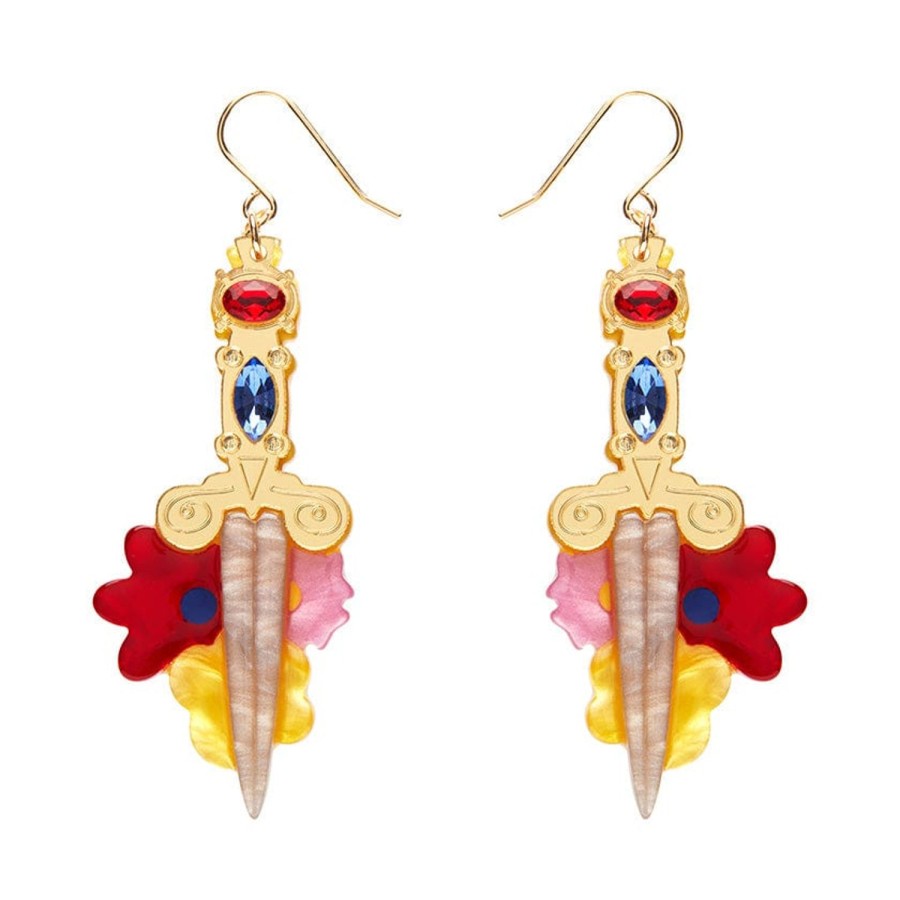 Erstwilder Earrings | Double-Edged Delight Drop Earrings