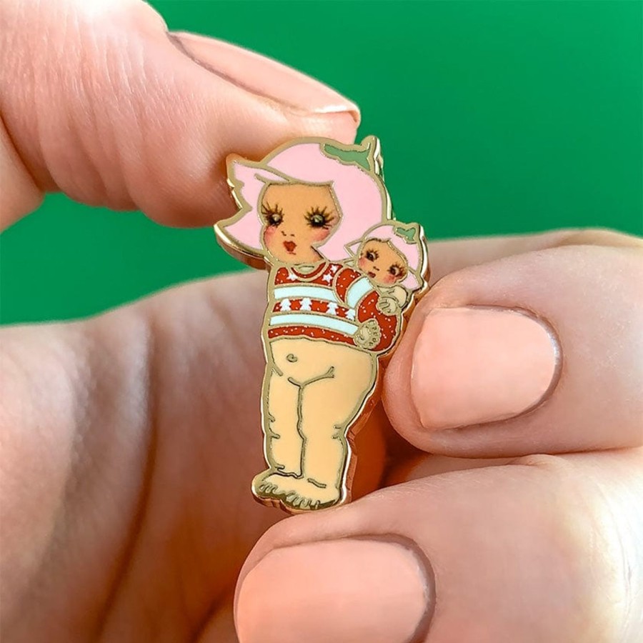 Erstwilder Enamel Pins | Christmas Sweater Petal Enamel Pin