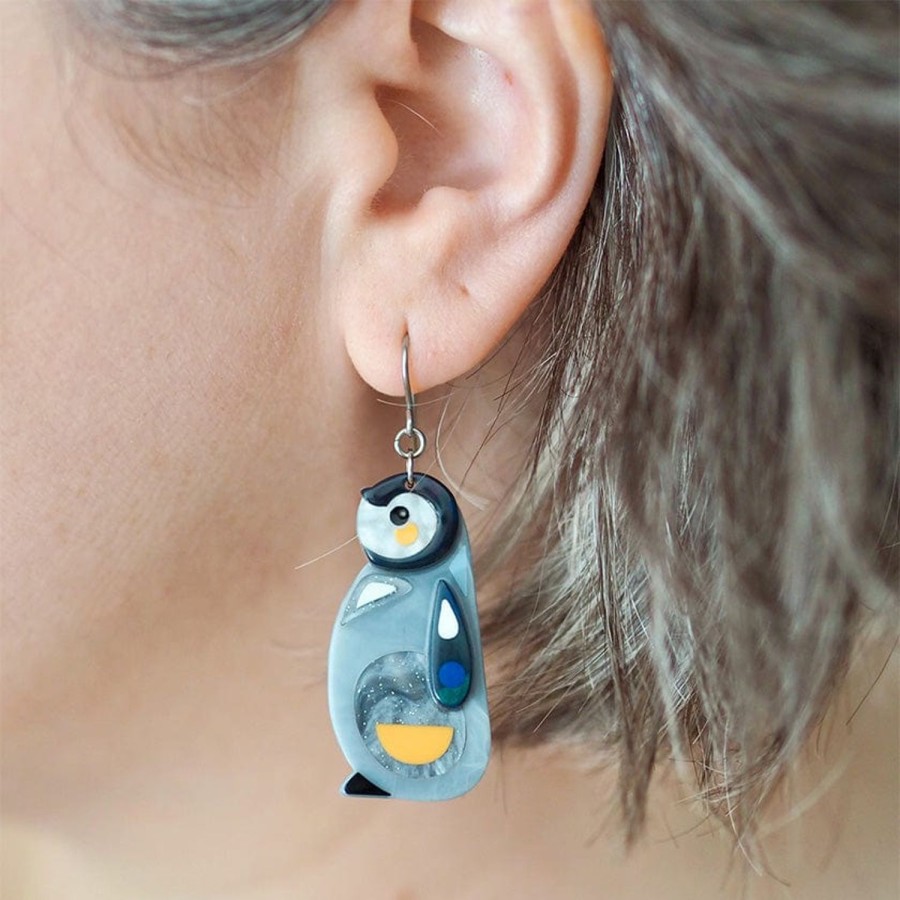 Erstwilder Earrings | The Promising Penguin Drop Earrings